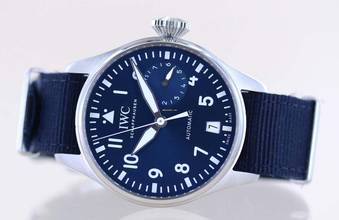 Thumbnail von IWC Große Fliegeruhr Big Pilot's Petit Prince Stahl Blue Dial 46mm 8-Tage Werk B+P