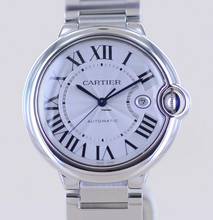 Thumbnail von Cartier Ballon Bleu 42mm Steel Automatic Klassiker Luxusuhr Silver roman dial 42mm