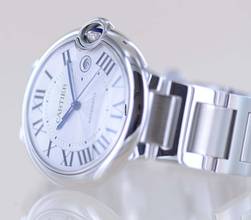 Thumbnail von Cartier Ballon Bleu 42mm Steel Automatic Klassiker Luxusuhr Silver roman dial 42mm