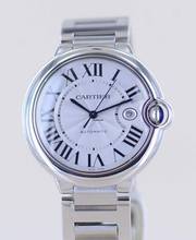 Thumbnail von Cartier Ballon Bleu 42mm Steel Automatic Klassiker Luxusuhr Silver roman dial 42mm