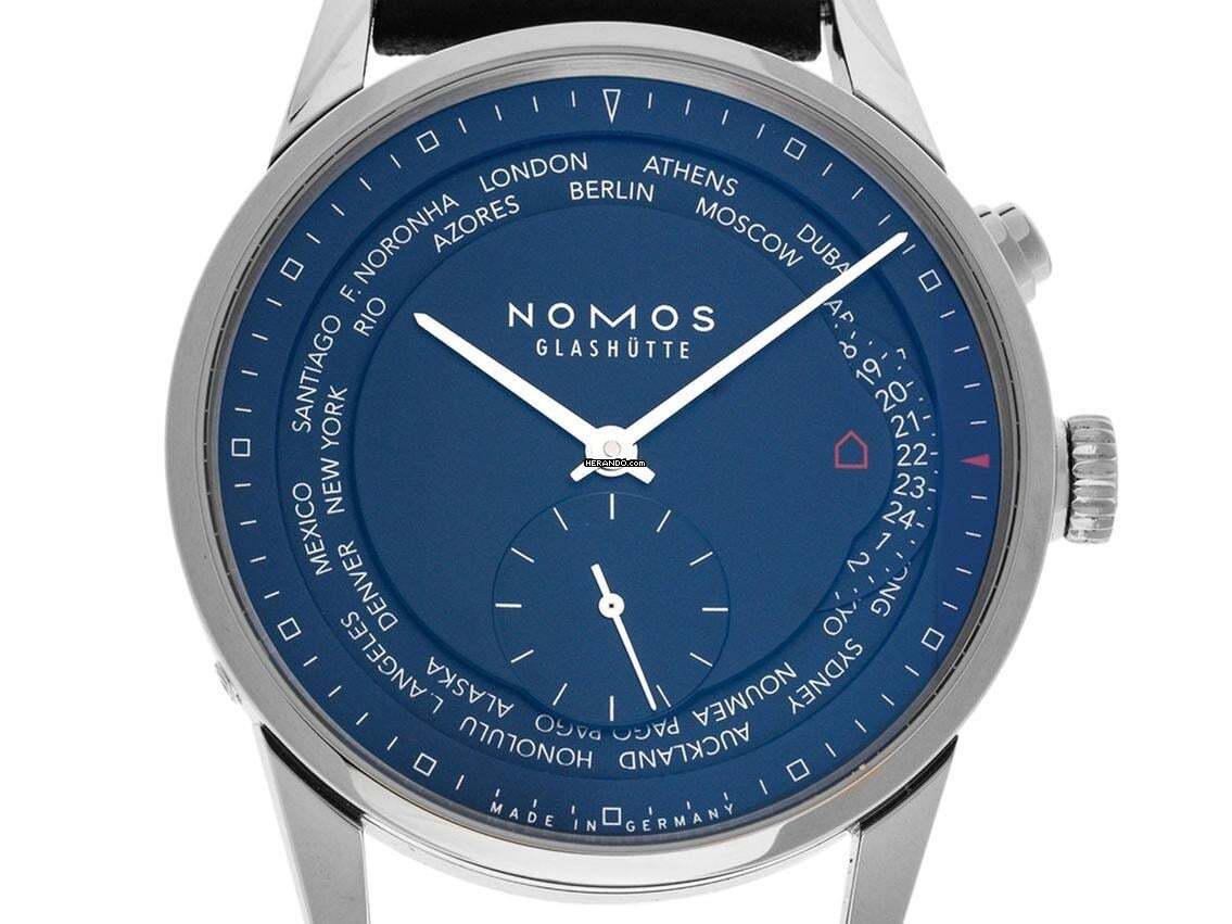NOMOS Zürich Weltzeit Glashütte Zürich Weltzeit Midnight Blue Ref.807 2026 Full Set Neu Zürich Weltzeit Midnight Blue