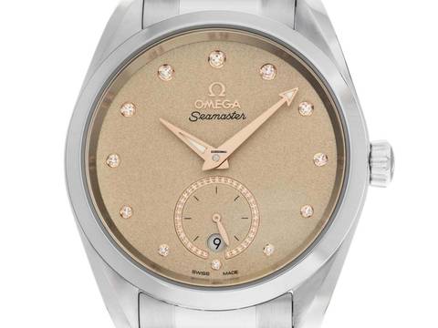 Omega Seamaster Aqua Terra Ref.220.10.38.20.59.0012025 Full Set Ungetragen Seamaster Aqua Terra Diamanten