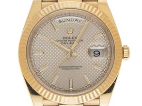 Thumbnail von Rolex Day-Date 40 Ref.228238 2017 LC 100 Full Set original unpoliert Day-Date 18kt Gelbgold Honeycomb Dial