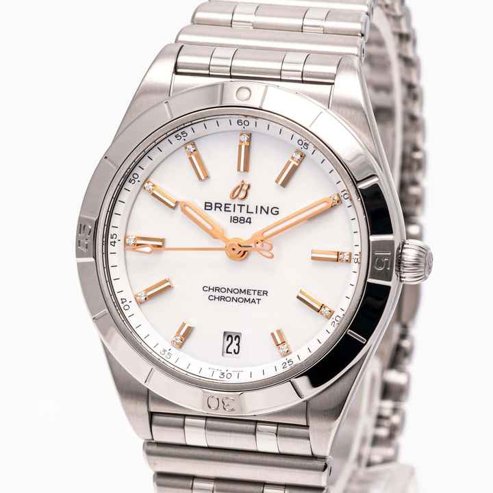  Breitling Chronomat 36 – A10380101A4A1 – like NEW – 05/2023 Full Set 