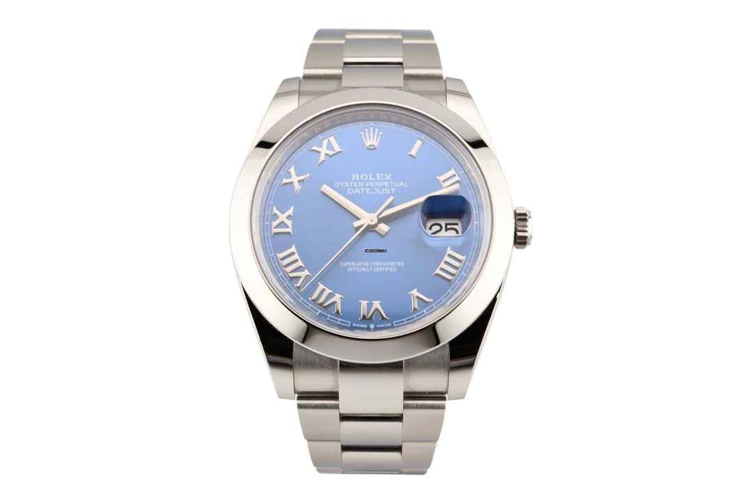  Rolex Datejust 41 Azzurro Dial - Roman Numerals - 126300 2021 