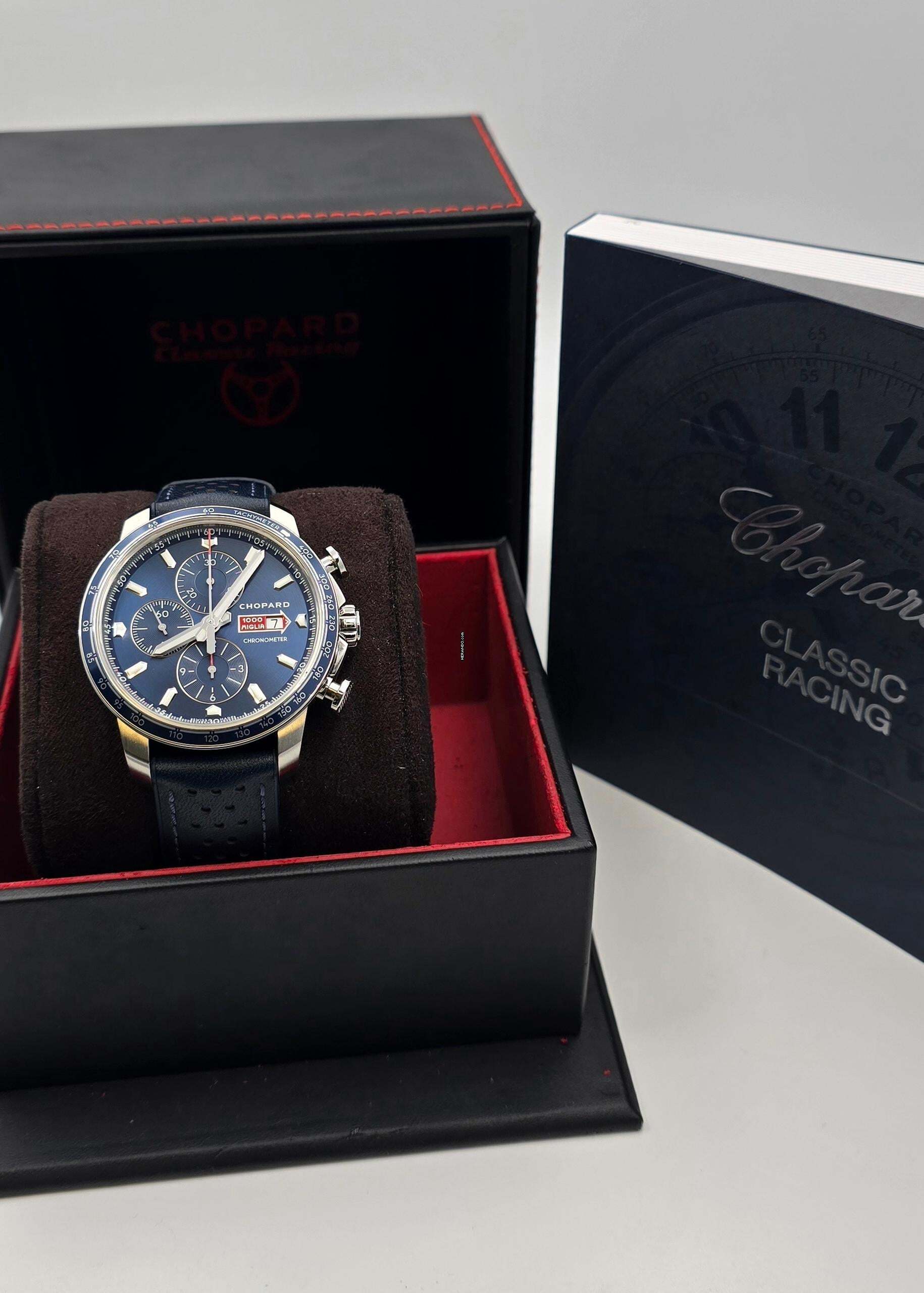 Chopard Mille Miglia Gts Azzurro Chrono 44 Mm Full Set Neu