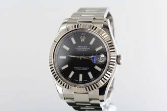 Thumbnail von Rolex Datejust II Ref.116334//Black Dial/Stahl/Weissgold//#KS