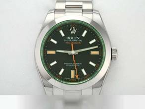 Thumbnail von Rolex Milgauss 116400gv 2013 Edelstahl Automatik Stahl Grün Green Stainless Steel Oyster-band Chronometer