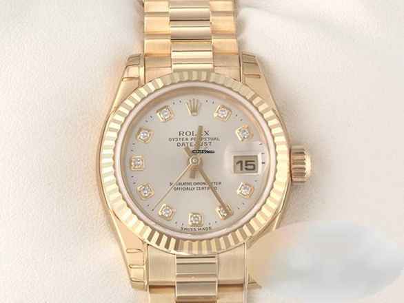  Rolex Lady-Datejust 179178 2004 Gelbgold 750 Diamanten Automatik Gold 
