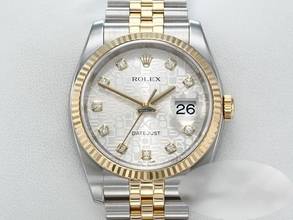 Thumbnail von Rolex Datejust 36 36mm 116233 2018 Diamanten Stahl Gelbgold 750 Automatik