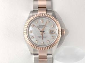 Thumbnail von Rolex Lady-Datejust 28mm 279171 Edelstahl Rosegold 750 Diamanten Automatik Stainless Steel 18kt Rose Gold Oyster-band Chronometer