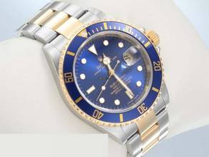 Thumbnail von Rolex Submariner Date 16613 T Stahl Gelbgold 750 Rehaut 2008 Automatik Gold