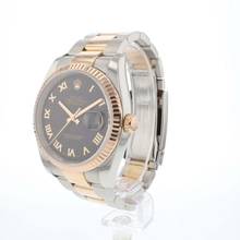 Thumbnail von Rolex Datejust 36 Steel/Everose Oyster Black Roman Sunburst Dial