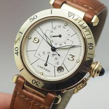 Thumbnail von Cartier Pasha Reserve De March 2395 Gold 18k/750 B+P