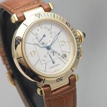 Thumbnail von Cartier Pasha Reserve De March 2395 Gold 18k/750 B+P