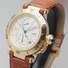 Thumbnail von Cartier Pasha Reserve De March 2395 Gold 18k/750 B+P