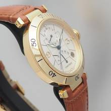 Thumbnail von Cartier Pasha Reserve De March 2395 Gold 18k/750 B+P