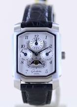 Thumbnail von Glashütte Original Senator Karrée Ewiger Kalender Mondphase 1845 Silver Dial rar Collector