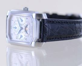 Thumbnail von Glashütte Original Senator Karrée Ewiger Kalender Mondphase 1845 Silver Dial rar Collector