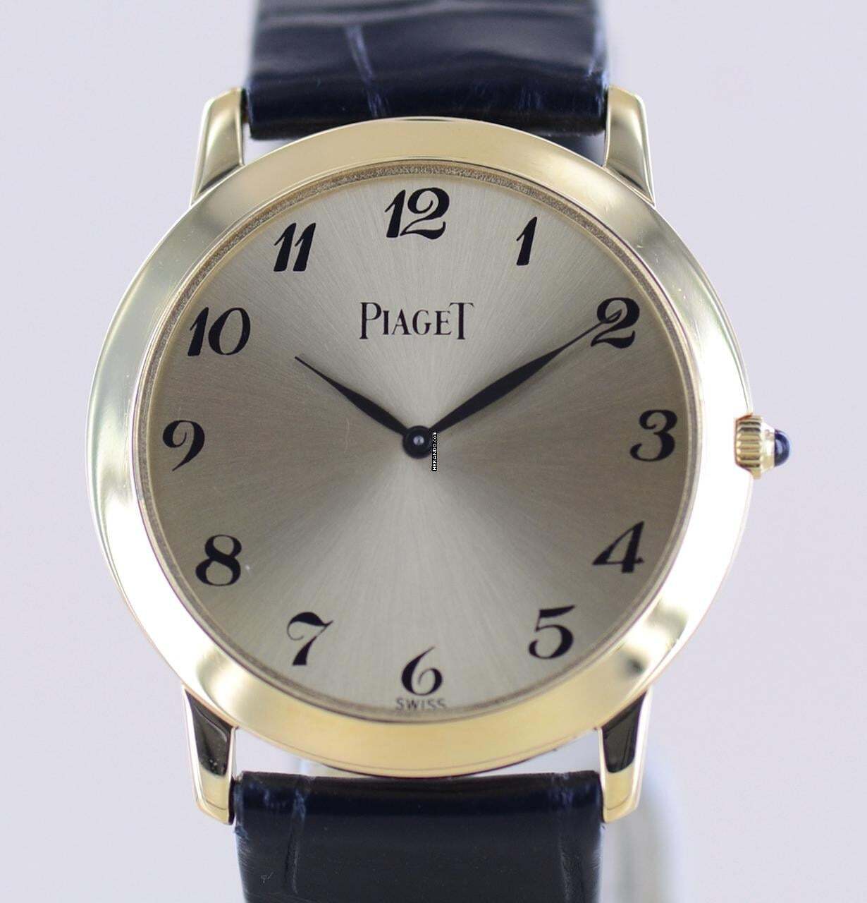 Piaget Altiplano Mecanique 18K Gold Hand Wind Calibre 9P2 Altiplano Dresswatch flat Unisex