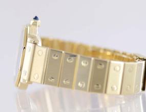 Thumbnail von Cartier Santos Octagon 30mm Medium 18K Gold Luxusuhr Automatic rar