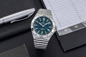 Thumbnail von Breitling Chronomat GMT 40 Stahl Automatik Ref. A32398101B1A1 Box & Papiere