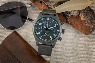 Thumbnail von IWC Fliegeruhr Chronograph Top Gun Keramik / Titan Automatik Ref. IW389106 B&P
