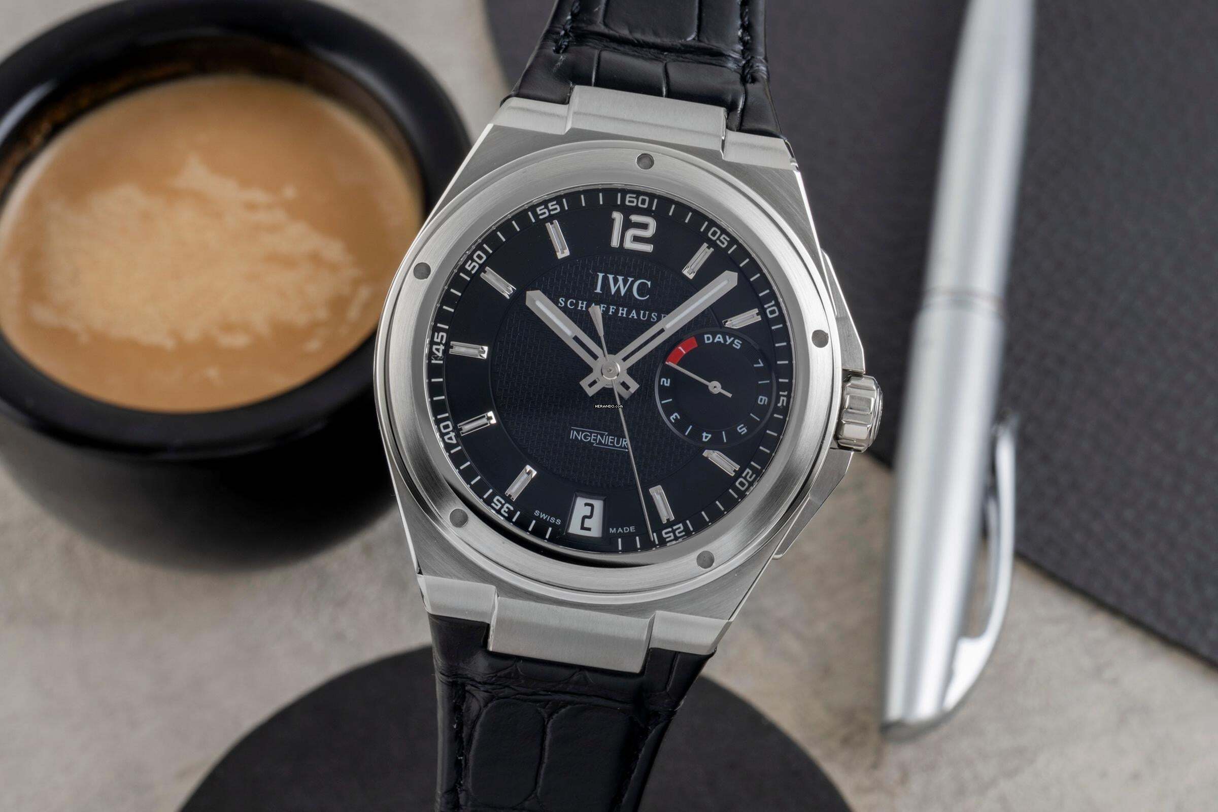 IWC Große Ingenieur Big Ingenieur 7 Days Edelstahl Automatik Herrenuhr Ref. IW500501