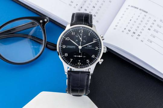 IWC Portugieser Chronograph Stahl Automatik Herrenuhr Ref. IW371447