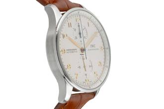 Thumbnail von IWC Portugieser Chronograph Stahl Automatik Herrenuhr Ref. IW371445 Papiere 2019