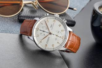 Thumbnail von IWC Portugieser Chronograph Stahl Automatik Herrenuhr Ref. IW371445 Papiere 2019