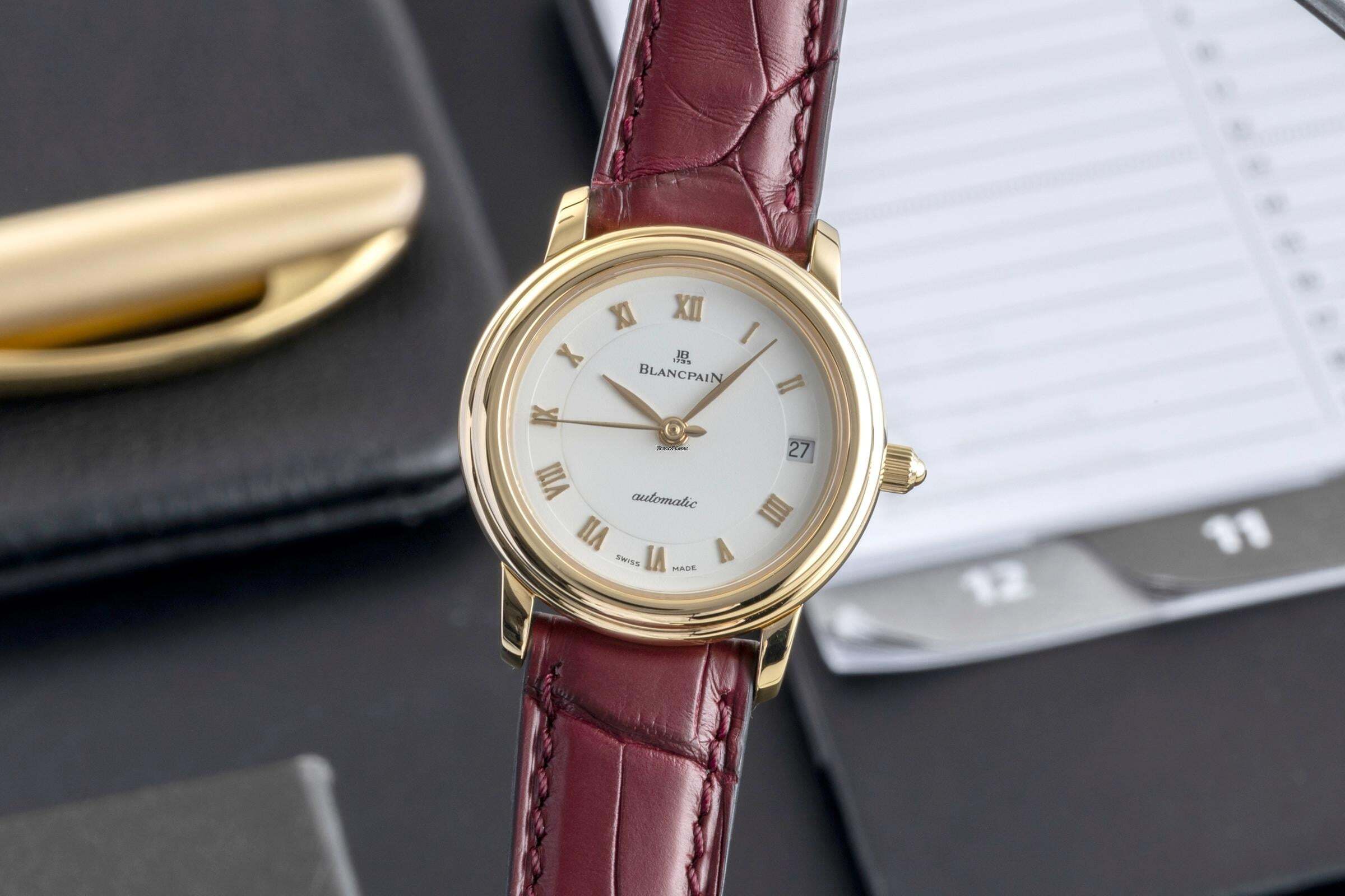 Blancpain Villeret Lady 18K Gold Automatik Damenuhr Ref. 0096-1418-58 Box