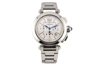 Thumbnail von Cartier Pasha 42mm - Chronograph - Steel - W31085M7