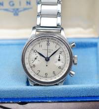 Thumbnail von Longines RARE 13ZN WATERPROOF CHRONOGRAPH REF 3870 FROM 1941 VINTAGE