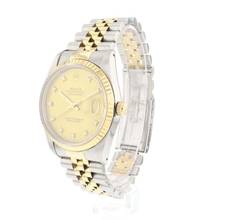 Thumbnail von Rolex Datejust 36 Steel Gold Jubilee Fluted Champagne Diamond Dial