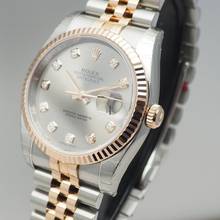 Thumbnail von Rolex Datejust 36 Diamonds 116231 Stahl RoséGold 18k/750 Box+docs Ungetragen verklebt!
