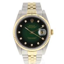 Thumbnail von Rolex Datejust 36 Steel/Gold Jubilee Green Vignette Diamond Dial