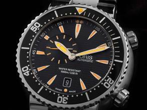 Thumbnail von Oris Aquis Small Second Diving Divers Small Second Date Ref.01 743 7609 8454-07 8 24 01PEB 2012 Full Set sehr gut Vintage Diving Divers Small Second Date