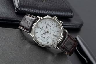 Thumbnail von Blancpain Villeret Chronograph Stahl Automatik Herrenuhr Ref. 1185-1127