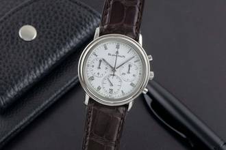 Thumbnail von Blancpain Villeret Chronograph Stahl Automatik Herrenuhr Ref. 1185-1127