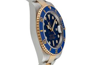 Thumbnail von Rolex Submariner Date acier / or Bluesy réf. 116613LB boîte et papiers 2015