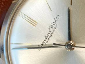 Thumbnail von IWC de cuerda manual 33,5 mm acero diseño Bauhaus vintage