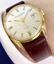 Thumbnail von IWC Classic Vintage Automatic Otomatik Katı Altın Linen Dial cal 8541 ref 810A 810A