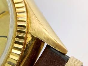 Thumbnail von Rolex Day-Date 36 36mm Vintage Solid Gold Linen Sigma Dial 1803 1803
