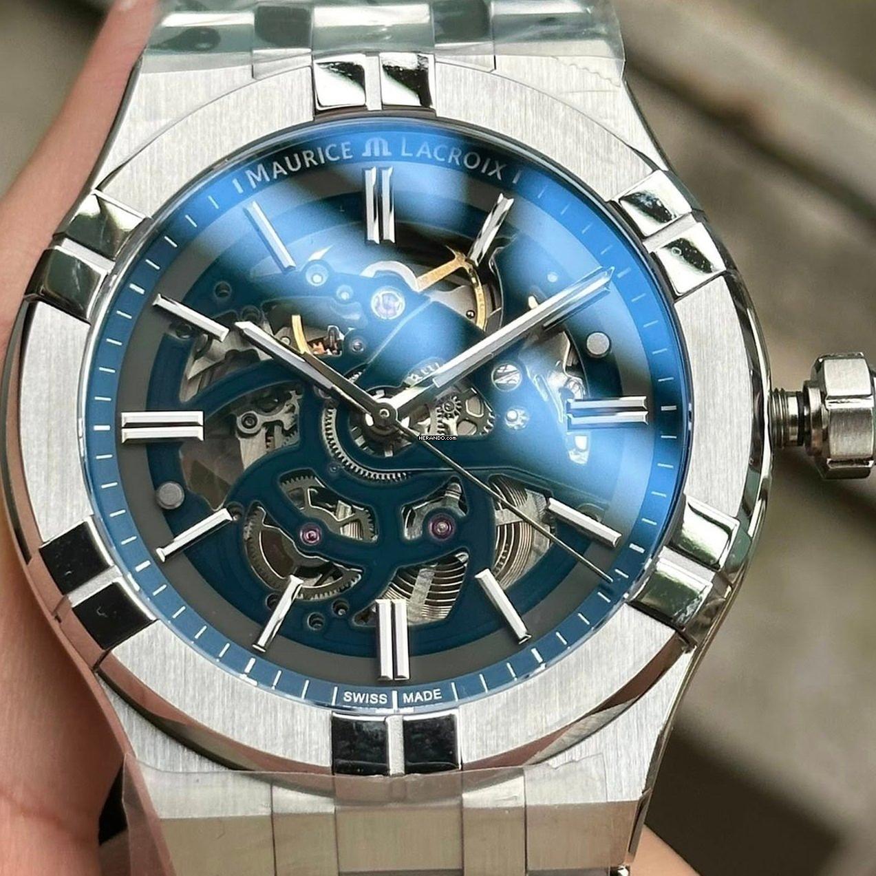 Maurice Lacroix AIKON Skeleton Auto Automatic NEW FULL SET
