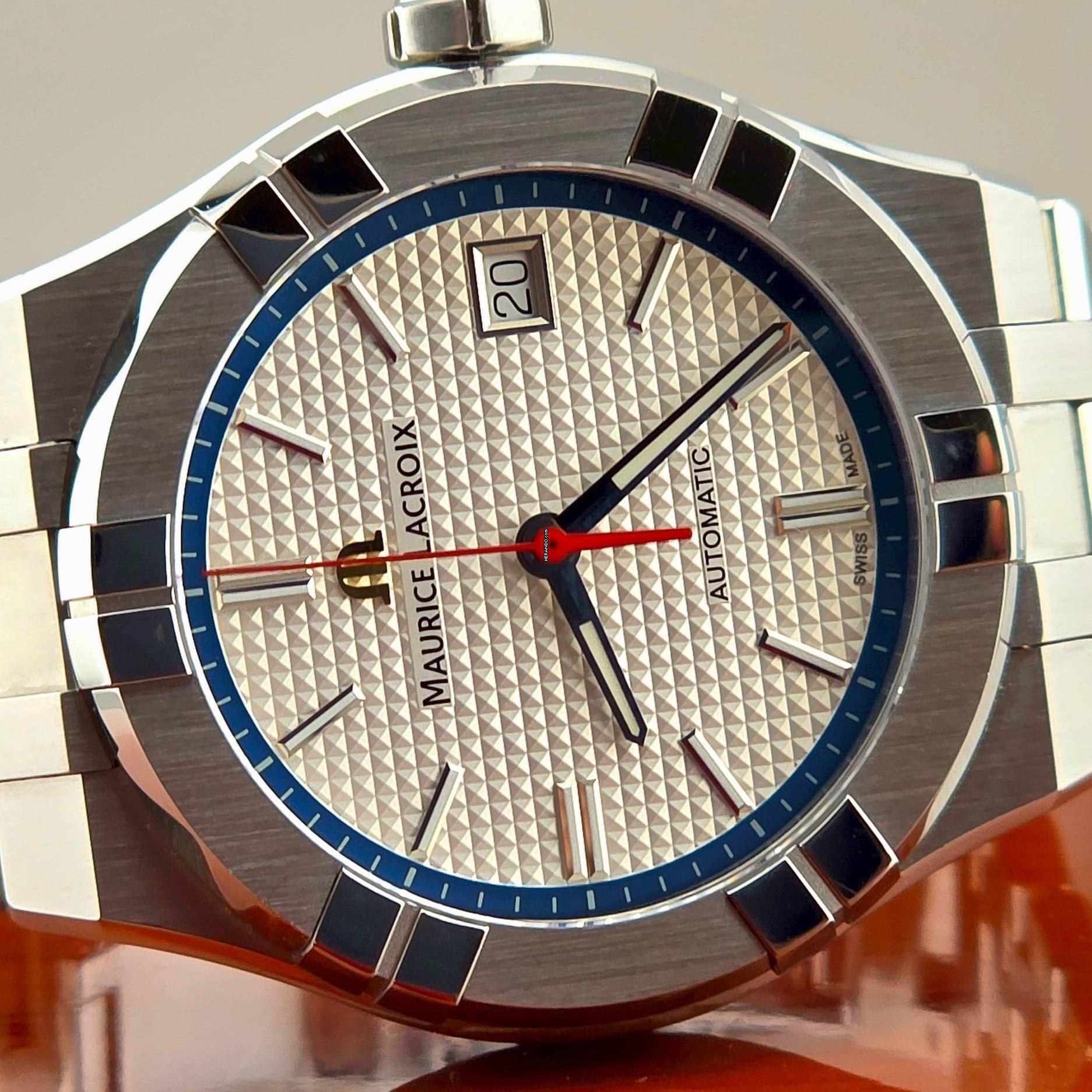 Maurice Lacroix AIKON AUTOMATIC 39MM POND REVIEW EDITION NEW FULL SET