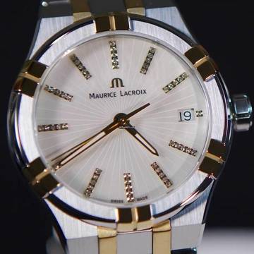 Maurice Lacroix AIKON QUARTZ 35MM DUOTONE NEW FULL SET