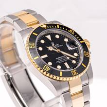 Thumbnail von Rolex Submariner Date 40 Steel Gold Black – 116613LN – like NEW – 12/2017 Full Set Lc100