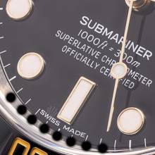 Thumbnail von Rolex Submariner Date 40 Steel Gold Black – 116613LN – like NEW – 12/2017 Full Set Lc100