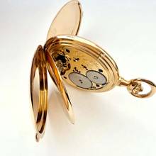 Thumbnail von A. Lange & Söhne Taschenuhr 1 A Ausführung Handaufzug 750/000 Gold 53 mm 1928 Savonette